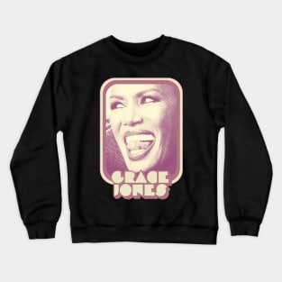 Grace Jones / Retro Style 80s Aesthetic Design Crewneck Sweatshirt